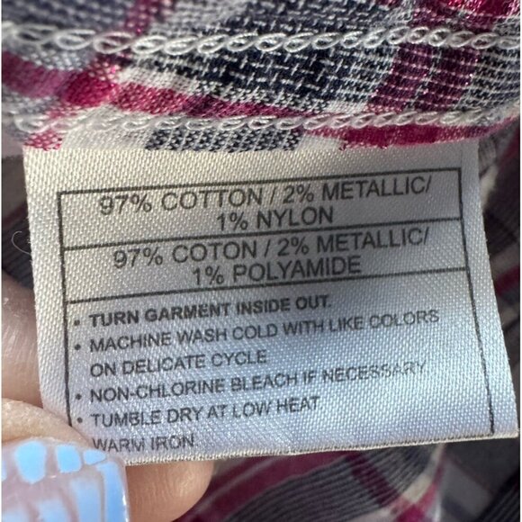 Ariat Women's Sz L Fitted Snap Front Western Shirt Embroidered Embellished Back - Picture 6 of 11